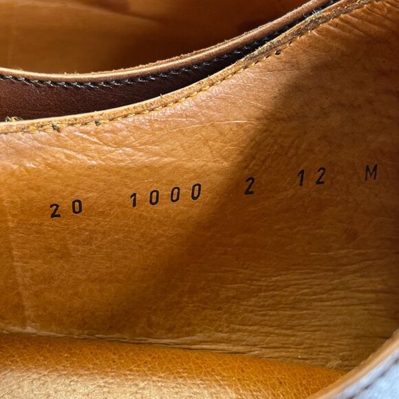 Johnston & Murphy Burrell Dark Mahogany Leather Monk Strap Shoes Size 12M - Picture 8 of 12